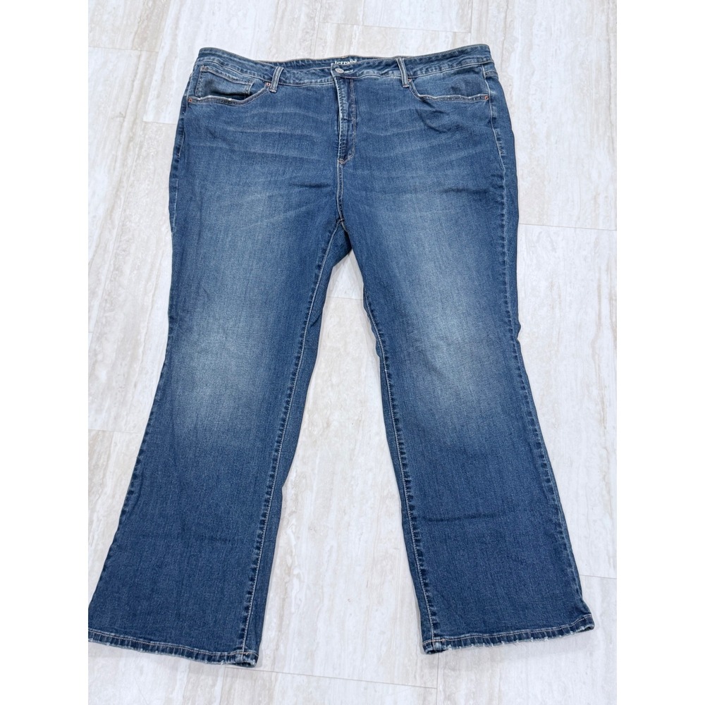 Terra & Sky Plus Size 24W Bootcut Jeans Medium Wash Stretch Denim TS32100028553